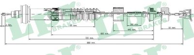 Cable Pull, clutch control LPR C0028C