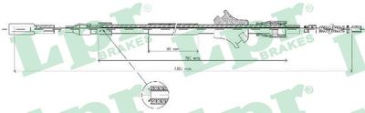Cable Pull, parking brake LPR C0030B
