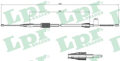Cable Pull, parking brake LPR C0035B