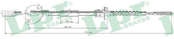 LPR C0050C Cable Pull, clutch control
