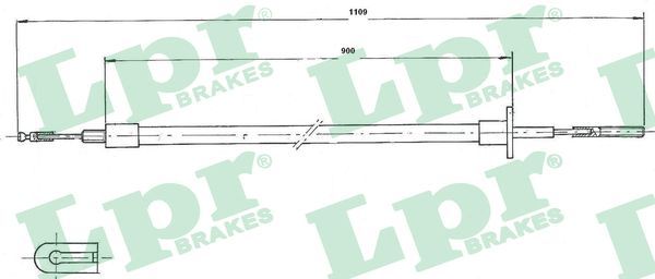 LPR C0051C Cable Pull, clutch control