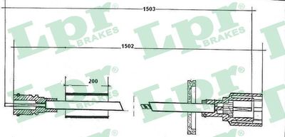 Speedometer Cable LPR C0053SP