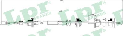 Cable Pull, clutch control LPR C0058C