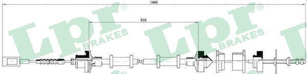 LPR C0059C Cable Pull, clutch control