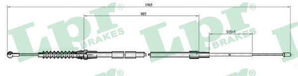 LPR C0064B Cable Pull, parking brake
