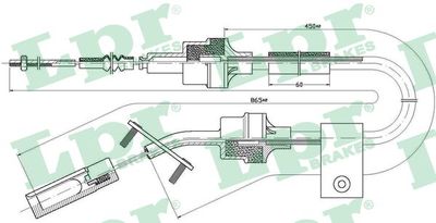Cable Pull, clutch control LPR C0065C