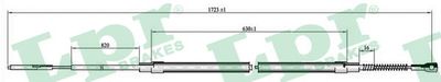 Cable Pull, parking brake LPR C0072B