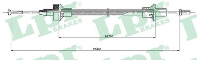 Cable Pull, clutch control LPR C0076C