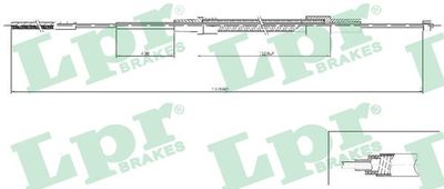 Cable Pull, parking brake LPR C0079B