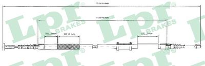 Cable Pull, parking brake LPR C0086B