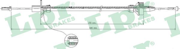 LPR C0086C Cable Pull, clutch control