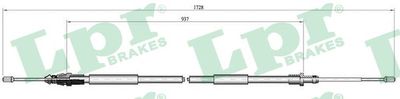 Cable Pull, parking brake LPR C0097B