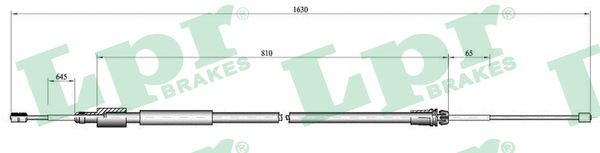 LPR C0098B Cable Pull, parking brake