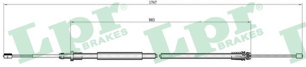 LPR C0100B Cable Pull, parking brake