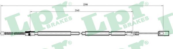 LPR C0103B Cable Pull, parking brake