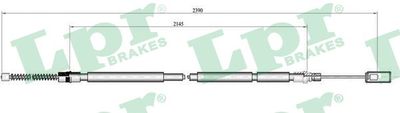 Cable Pull, parking brake LPR C0103B