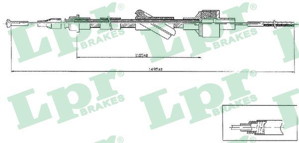 LPR C0103C Cable Pull, clutch control