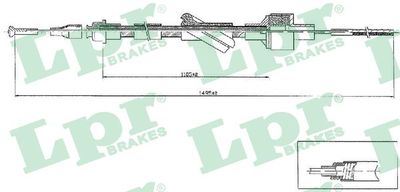 Cable Pull, clutch control LPR C0103C