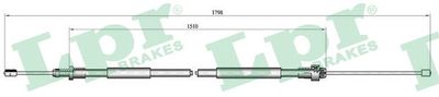 Cable Pull, parking brake LPR C0104B