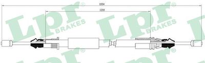 Cable Pull, parking brake LPR C0108B