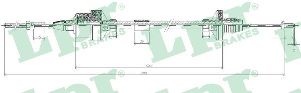 LPR C0122C Cable Pull, clutch control