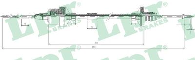 Cable Pull, clutch control LPR C0122C