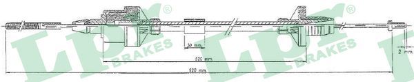 LPR C0123C Cable Pull, clutch control