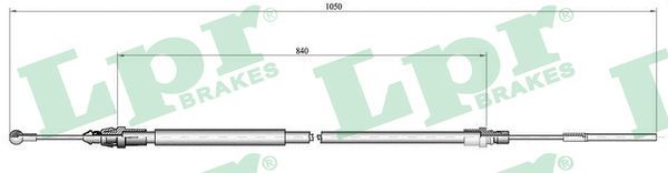 LPR C0130B Cable Pull, parking brake