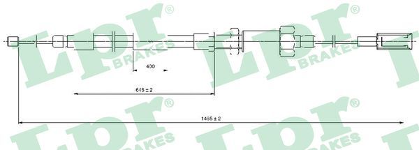 LPR C0131B Cable Pull, parking brake