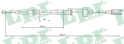 Cable Pull, parking brake LPR C0131B
