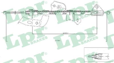 Cable Pull, parking brake LPR C0133B