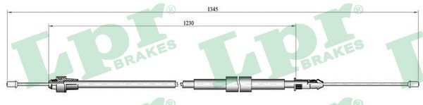 LPR C0138B Cable Pull, parking brake