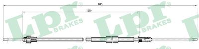 Cable Pull, parking brake LPR C0138B