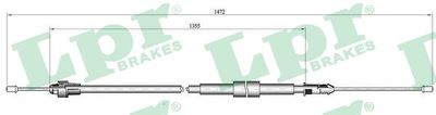 Cable Pull, parking brake LPR C0139B