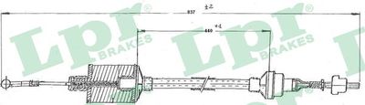 Cable Pull, clutch control LPR C0159C