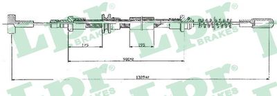 Cable Pull, parking brake LPR C0160B