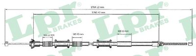 Cable Pull, parking brake LPR C0166B