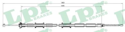 Cable Pull, parking brake LPR C0167B