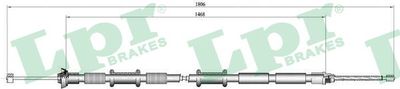 Cable Pull, parking brake LPR C0168B