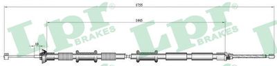 Cable Pull, parking brake LPR C0169B
