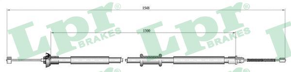 LPR C0184B Cable Pull, parking brake
