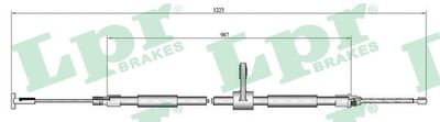 Cable Pull, parking brake LPR C0189B
