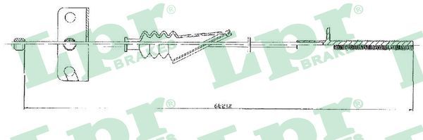 LPR C0190B Cable Pull, parking brake