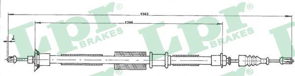LPR C0199B Cable Pull, parking brake