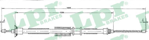 LPR C0200B Cable Pull, parking brake