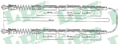 Cable Pull, parking brake LPR C0203B