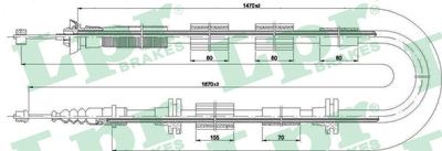 Cable Pull, parking brake LPR C0223B