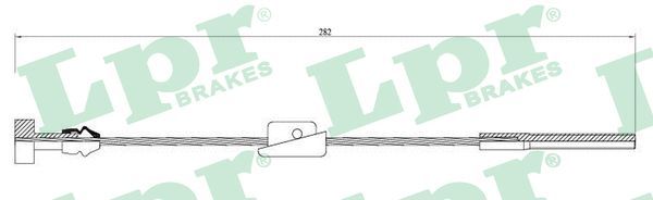 LPR C0231B Cable Pull, parking brake