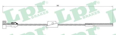 Cable Pull, parking brake LPR C0231B