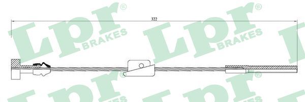LPR C0247B Cable Pull, parking brake